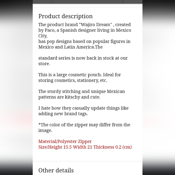 LUCHADOR Pouch Orange Bag - Picture 10 of 10